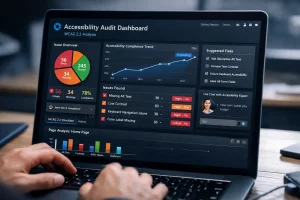 Tillgänglighetsgranskning av webbplats enligt WCAG 2.2 med analysverktyg