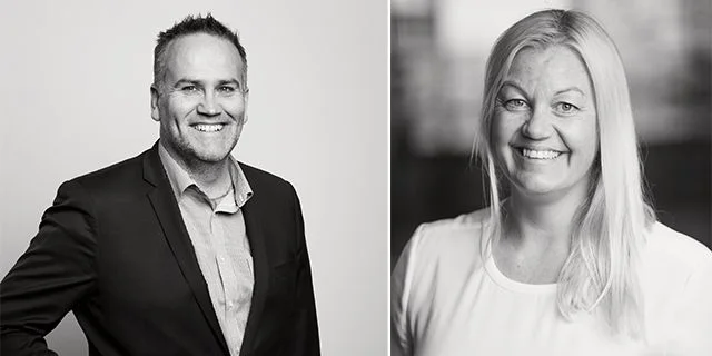 Anna Thörnlund och Johan Andersson, affärsområdeschefer på Softronic