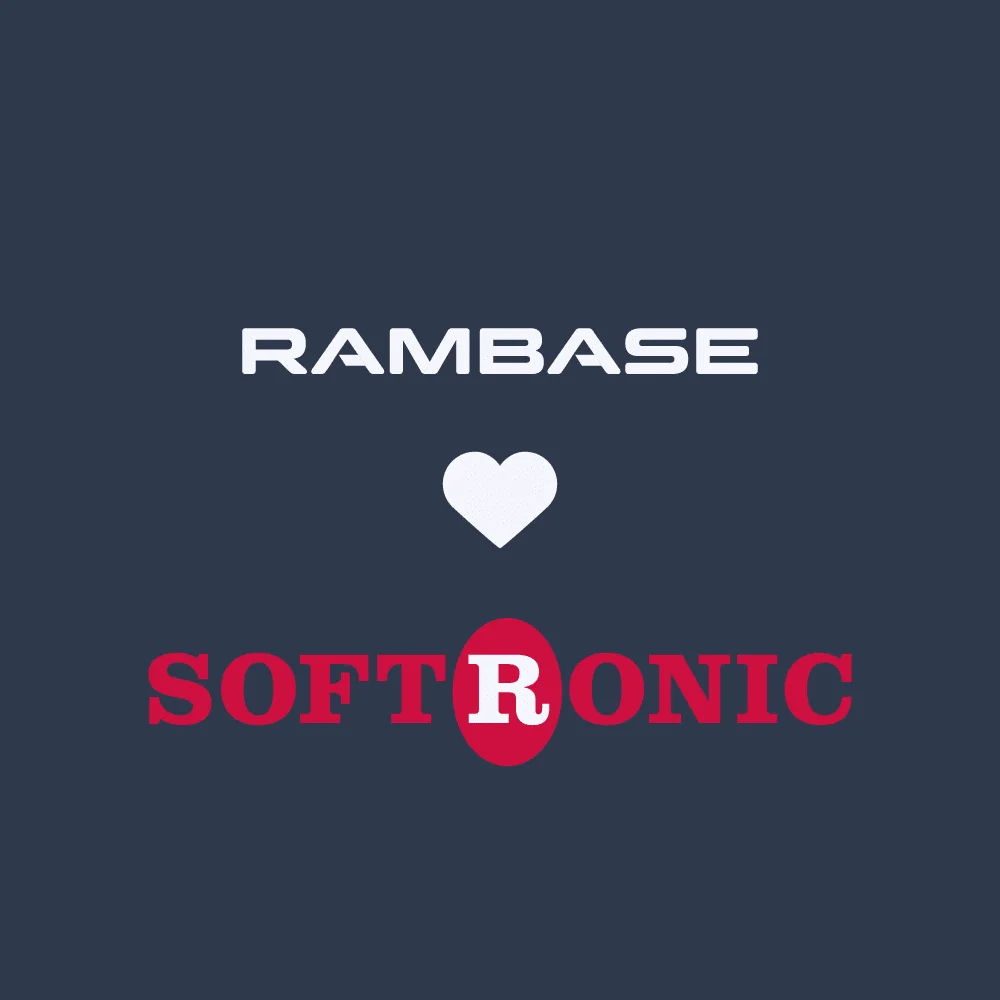 Rambase och Softronic logo